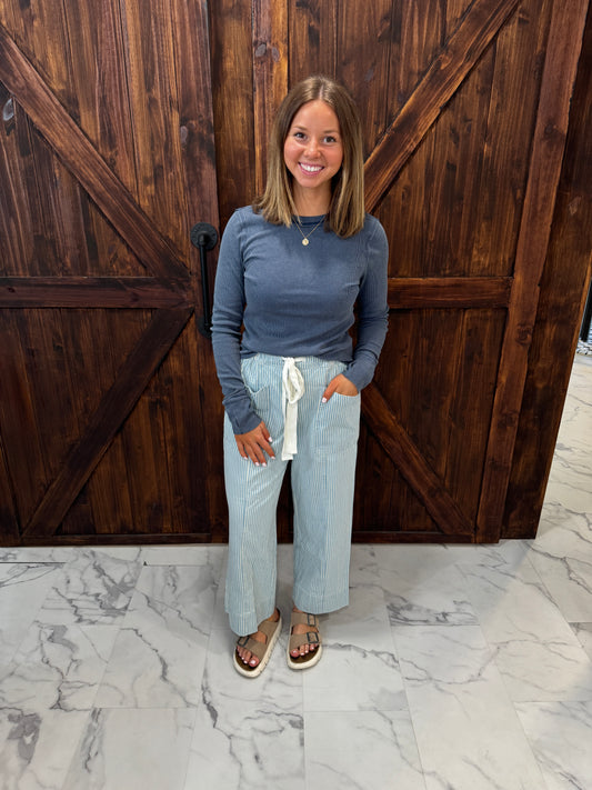 Victoria Mineral Washed Ribbed Top