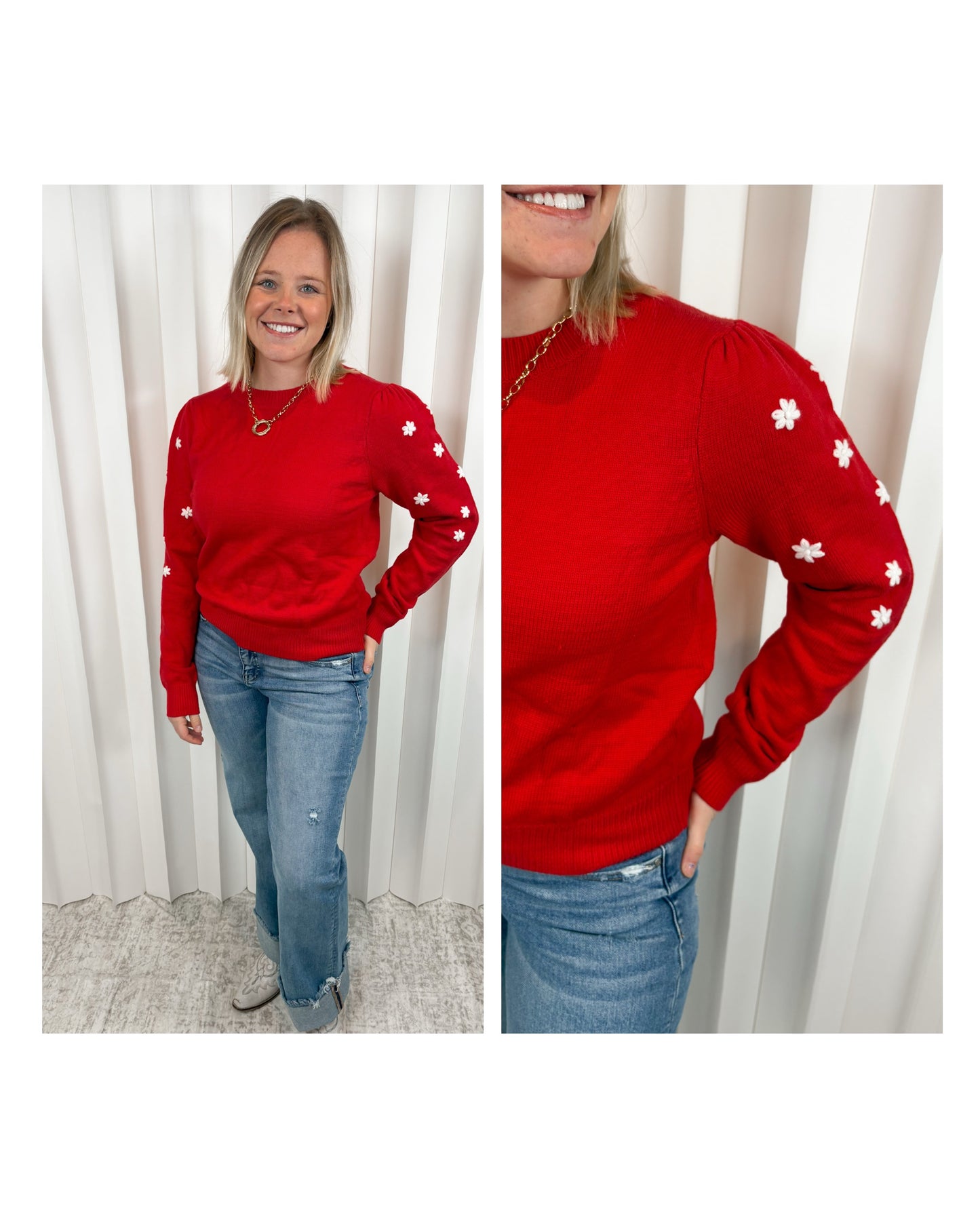 Ryan Floral Embroidery Sweater