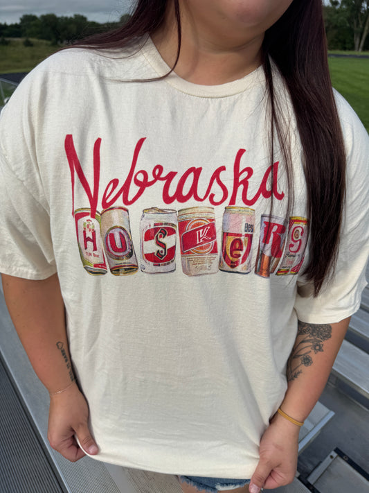 Nebraska Huskers Cans Tee