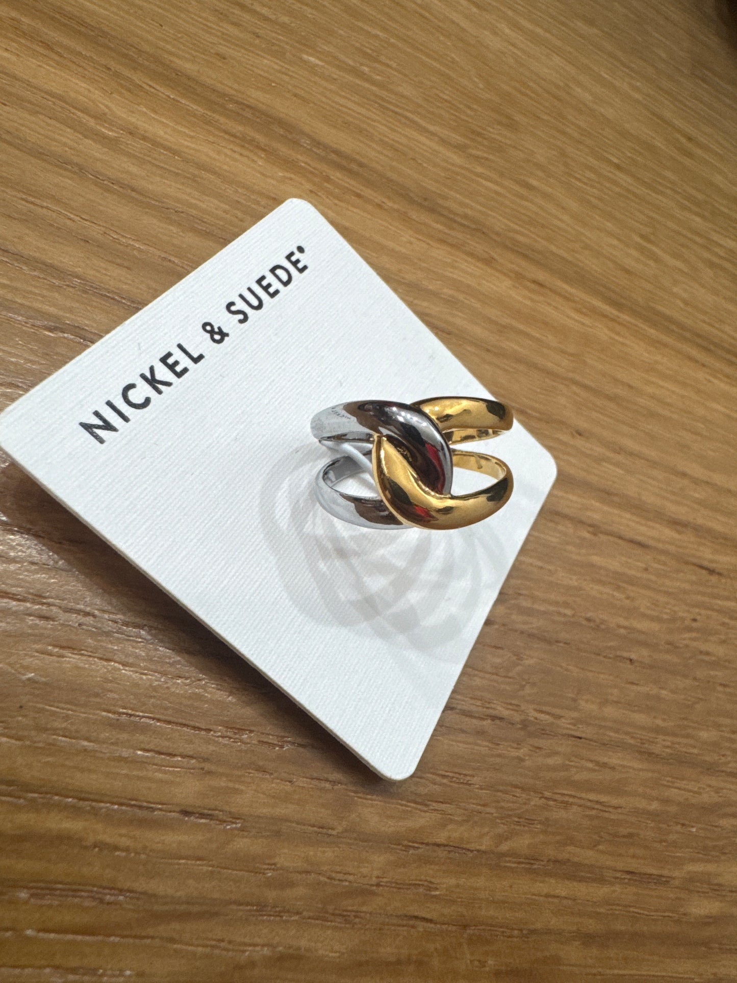 Mixed Metal Twist Ring