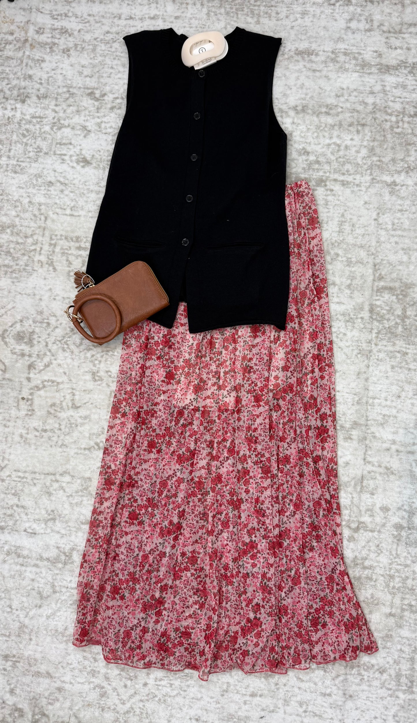 Raelyn Floral Mesh Skirt