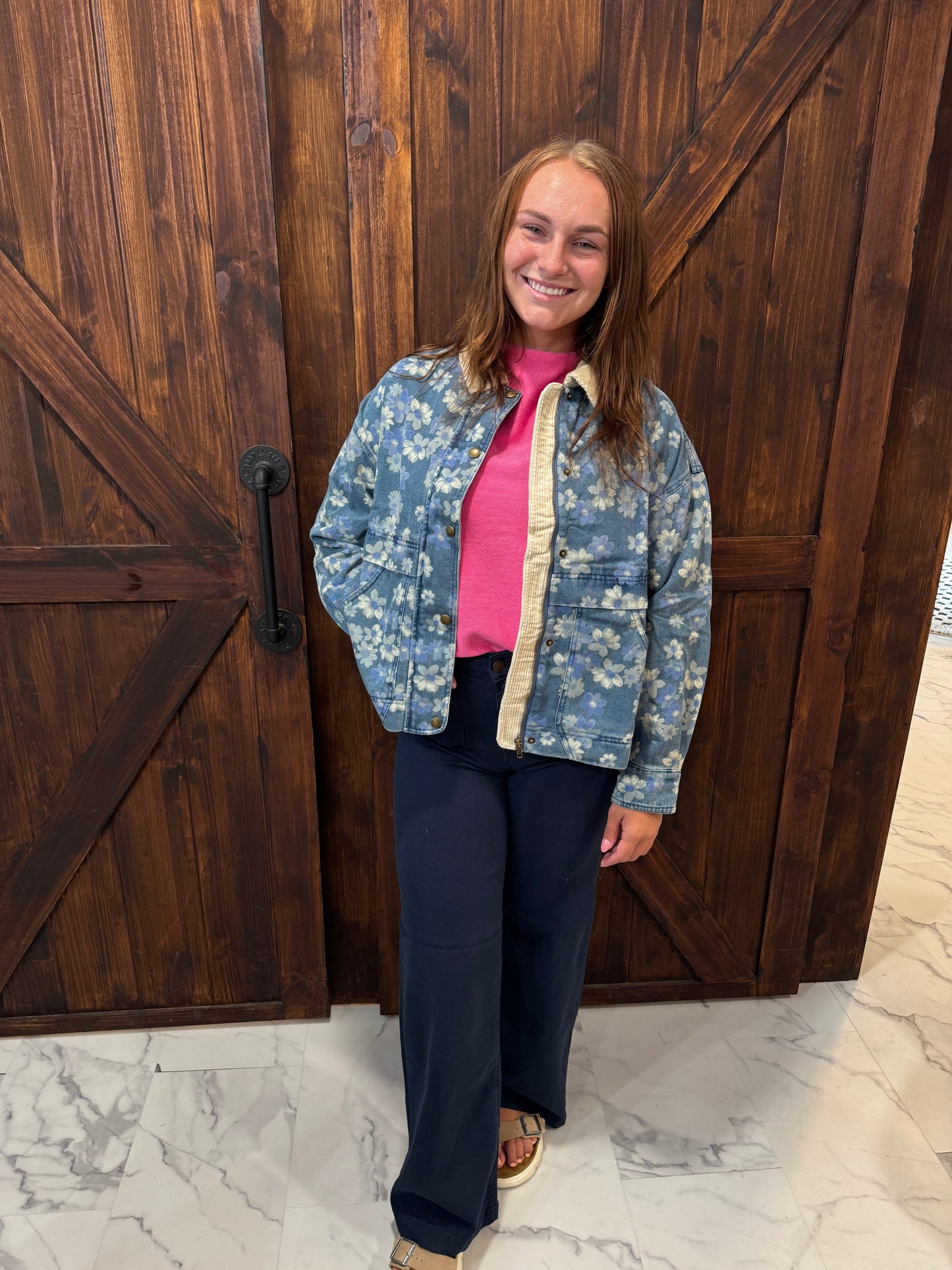 Kinsley Floral Denim Jacket