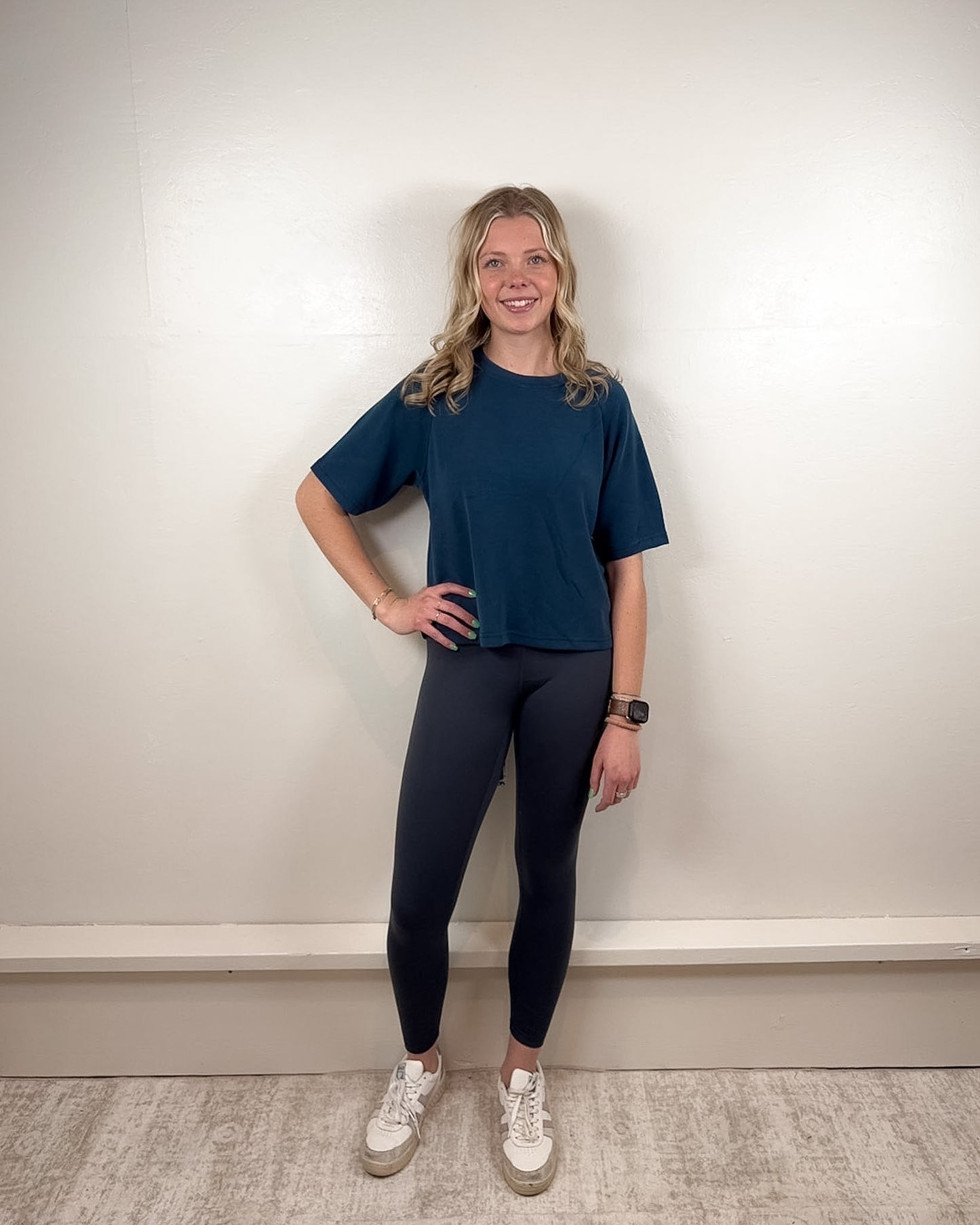 Lacy Drop Shoulder Tee