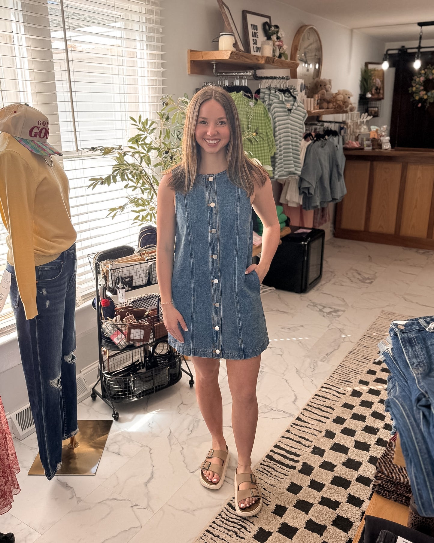 Kimberly Button Down Denim Dress
