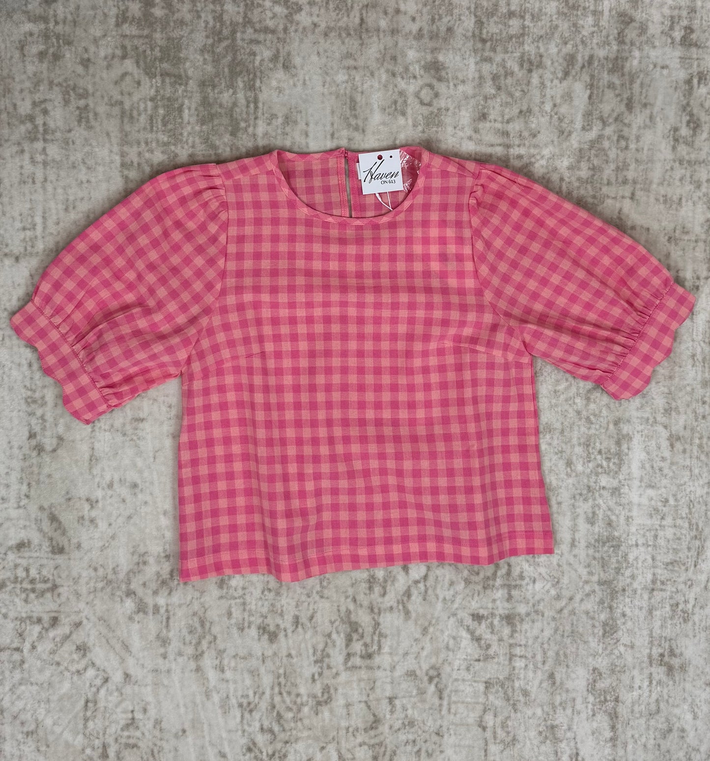 Rebecca Gingham Top