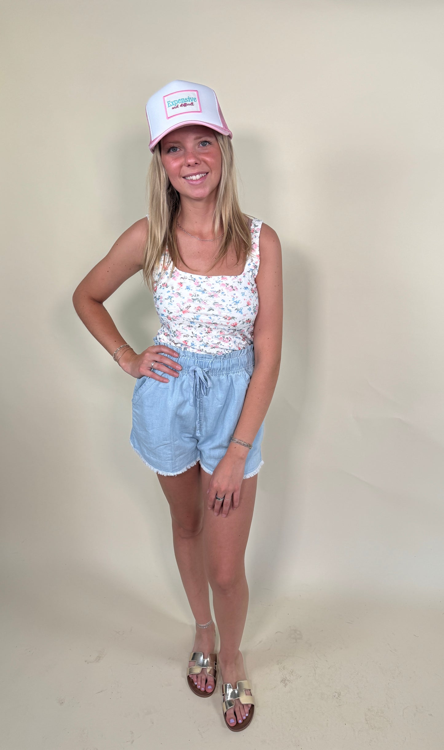 Trinity Square neck floral bodysuit