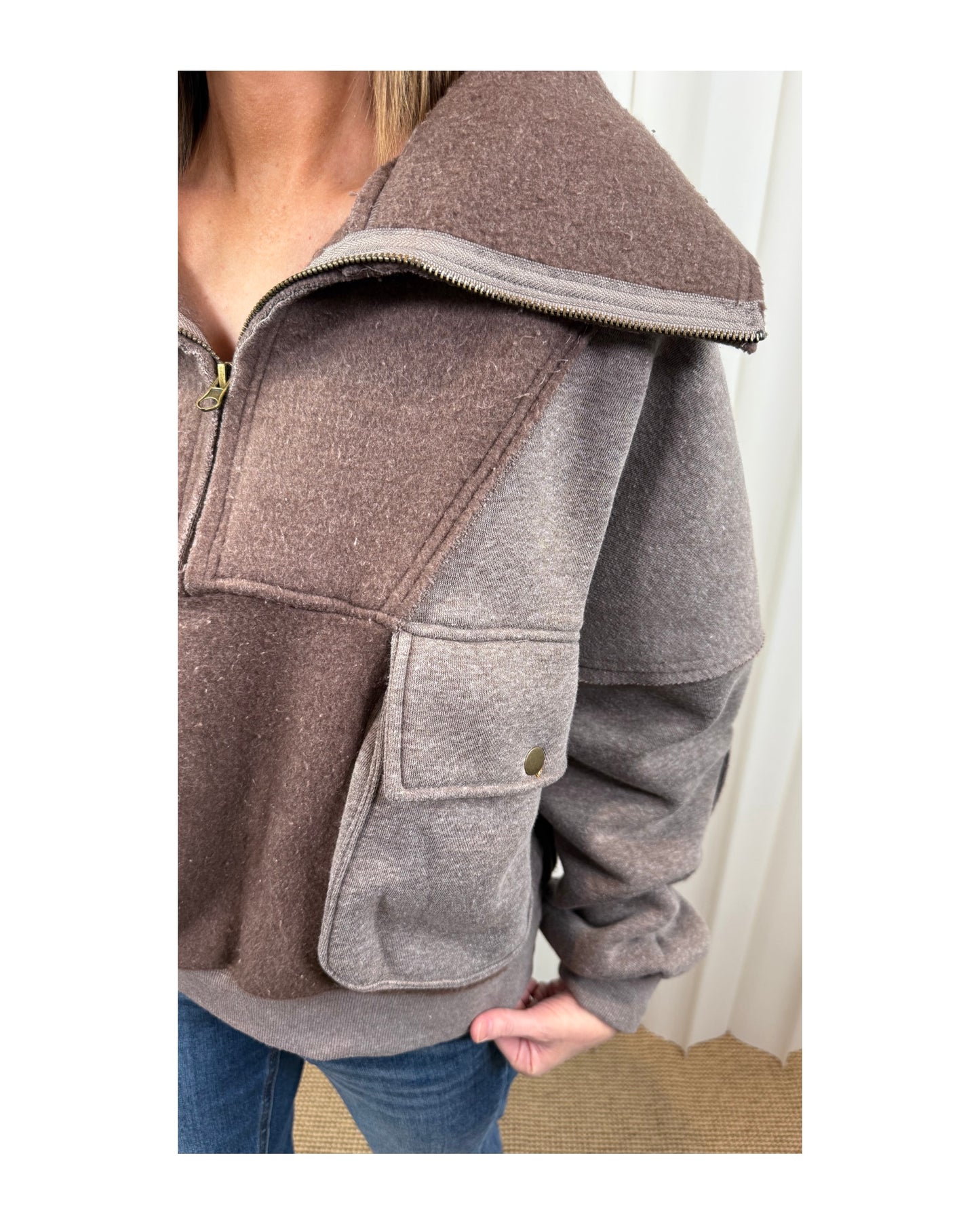 Summer Mocha Quarter Zip