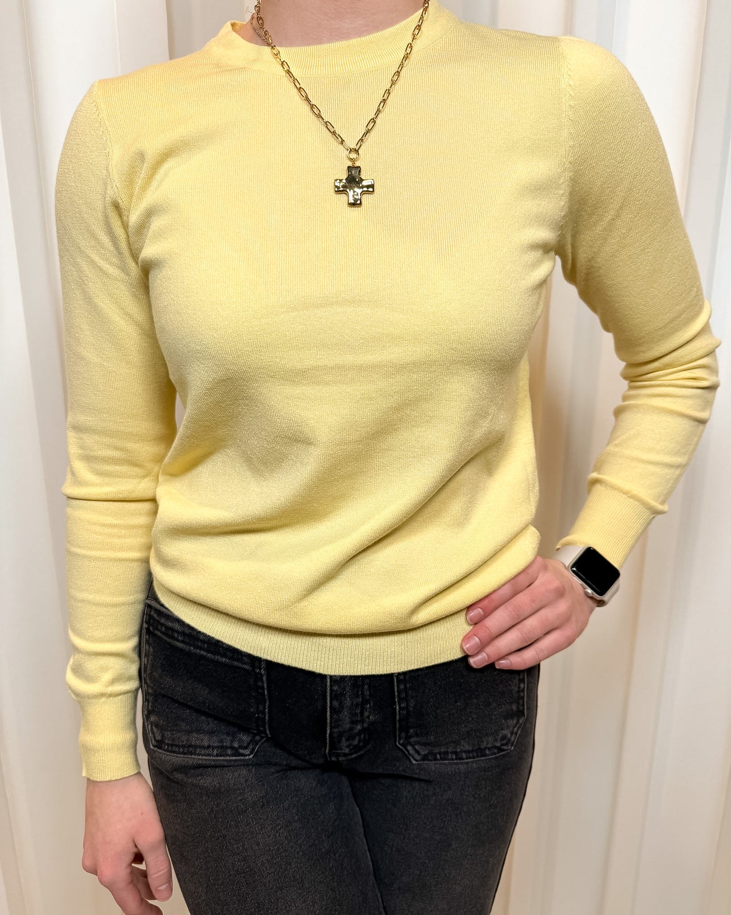 Meredith Long Sleeve Knit Sweater