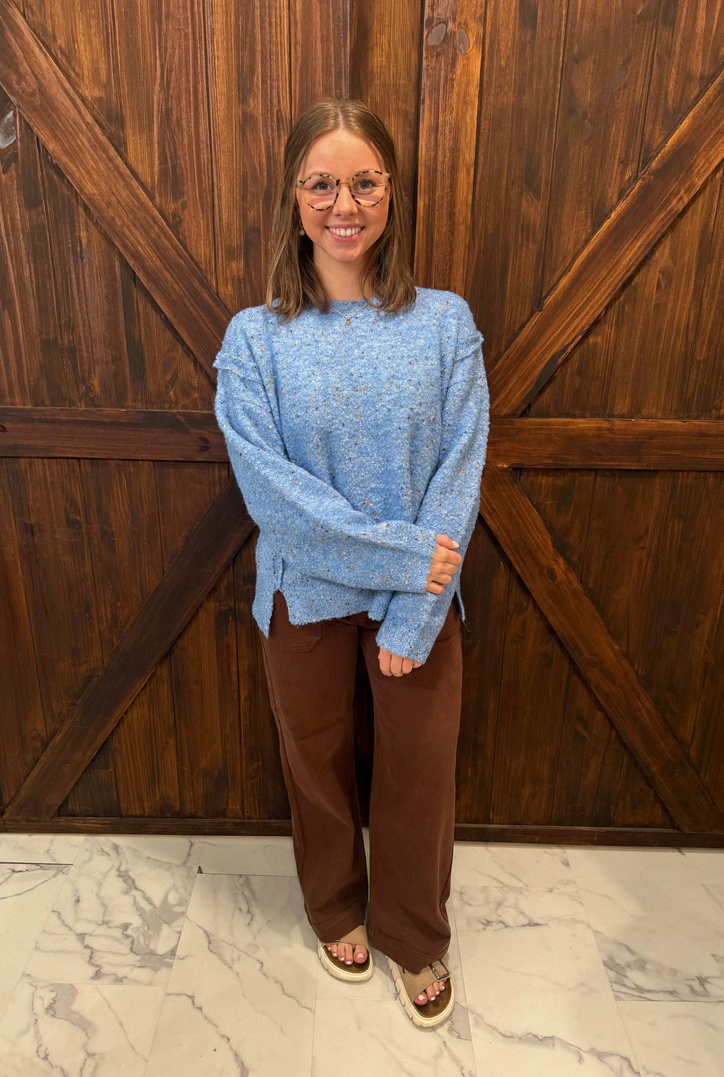 Josephine Blue Sweater