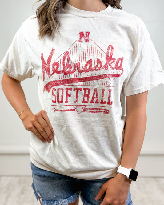 Nebraska Softball Tee