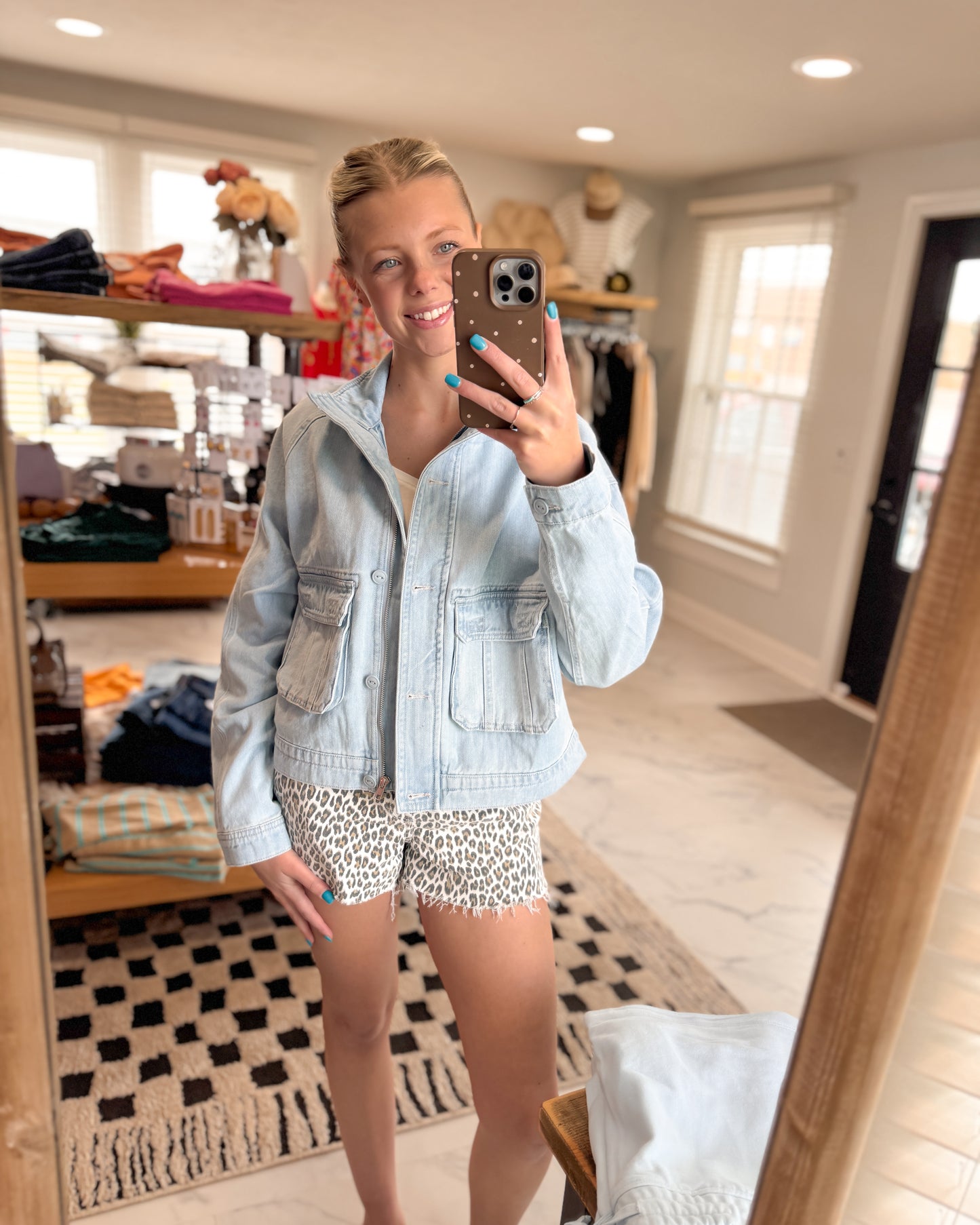 Ivy Light Wash Denim Jacket