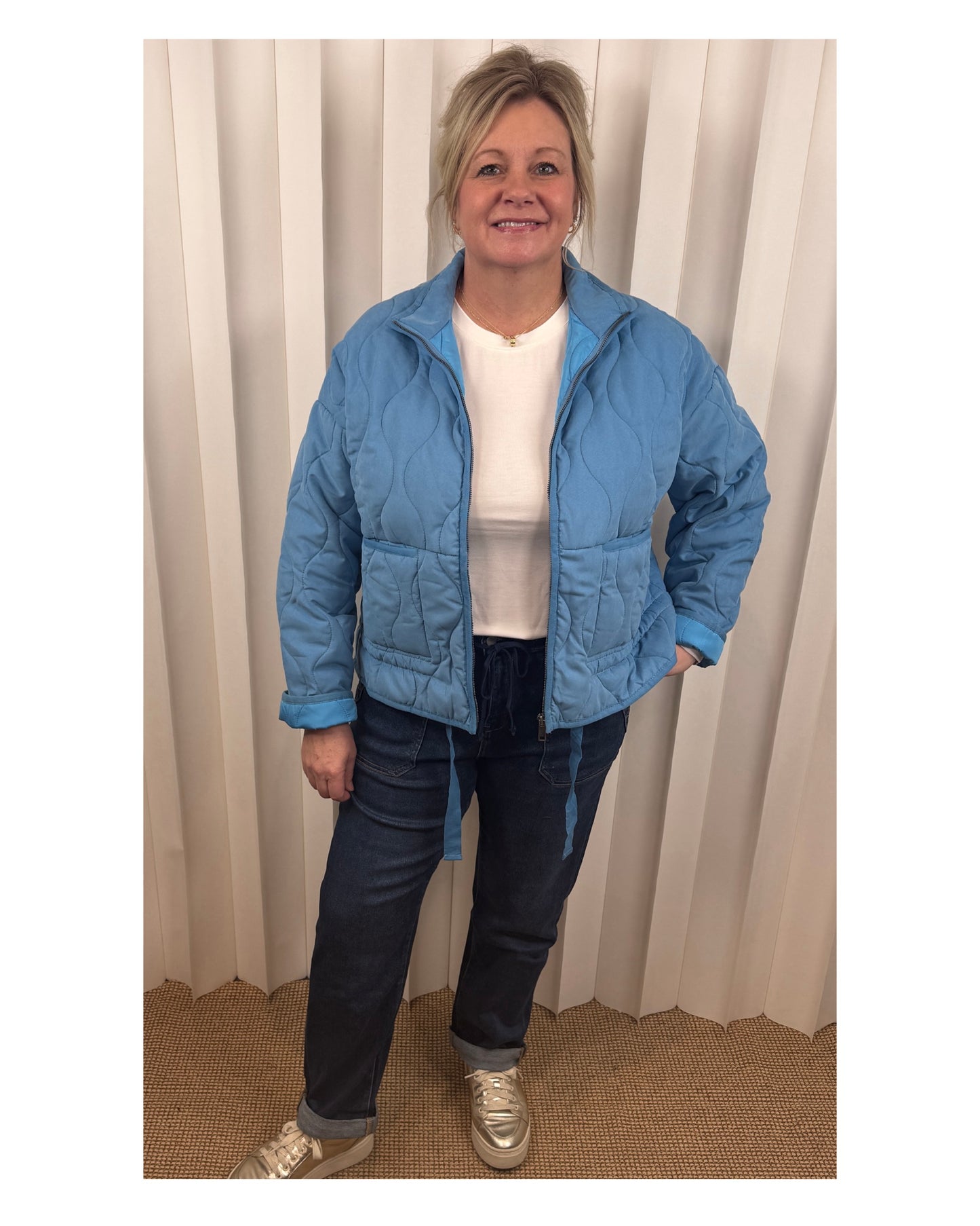 Lauren Blue Quilted Jacket