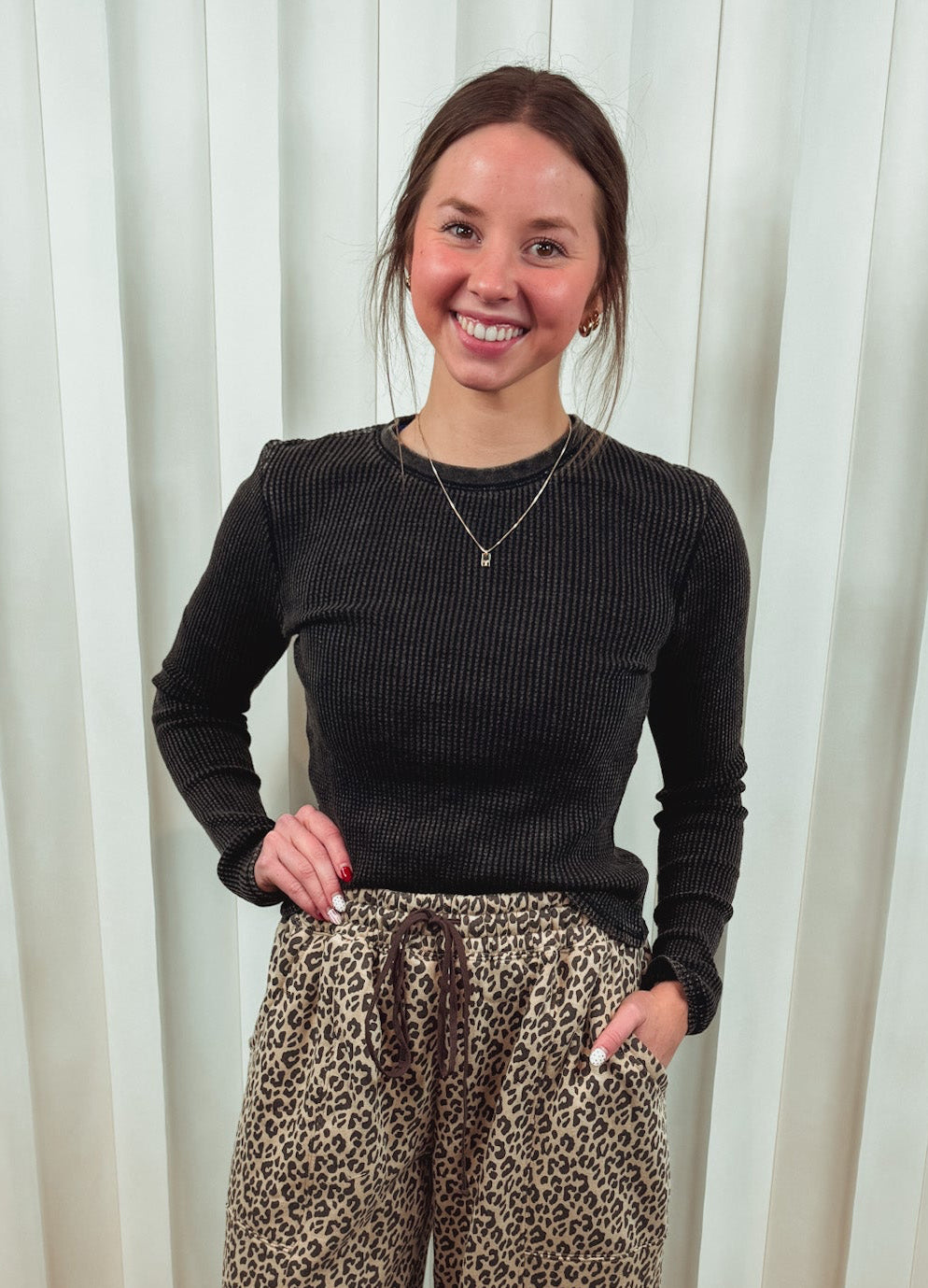 Maggie Mineral Washed Long Sleeve