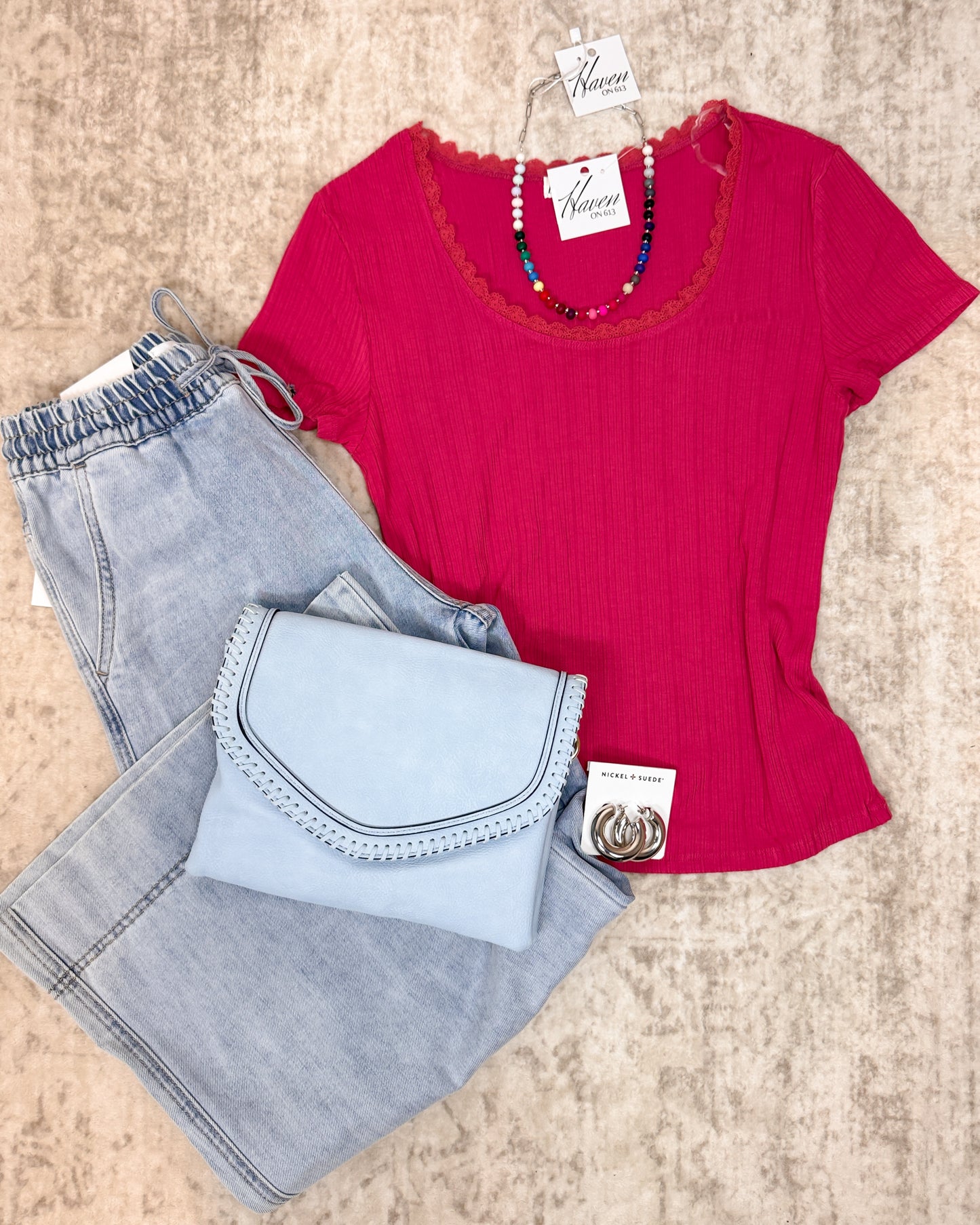 Kora Lace Trim Top