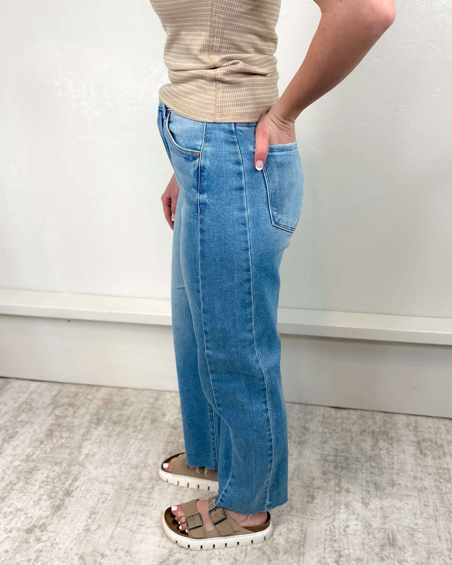 Moxie Slouchy Barrel Jeans with Curved Side Seam