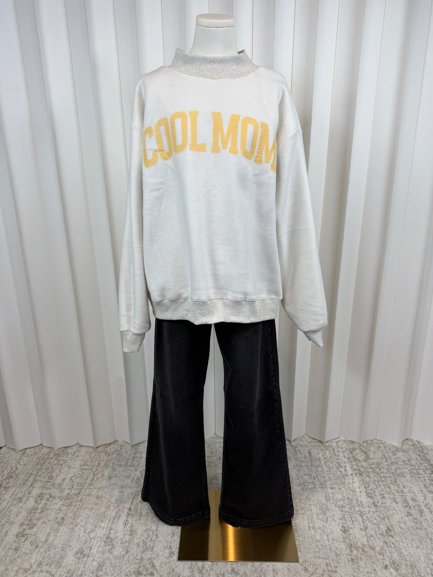 Mother/Cool Mom Reversible Mock Neck