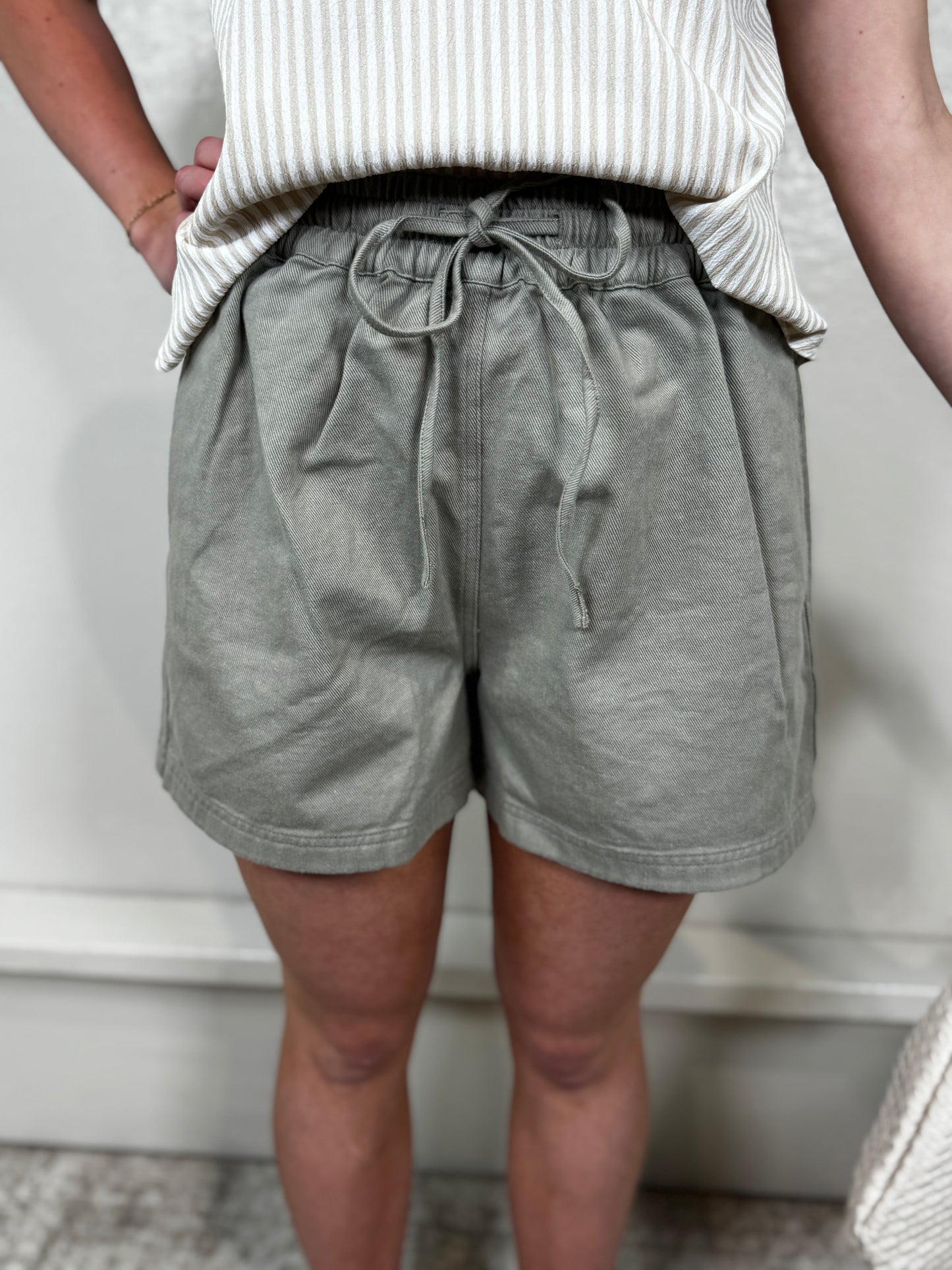 Maggie Sage Green Shorts