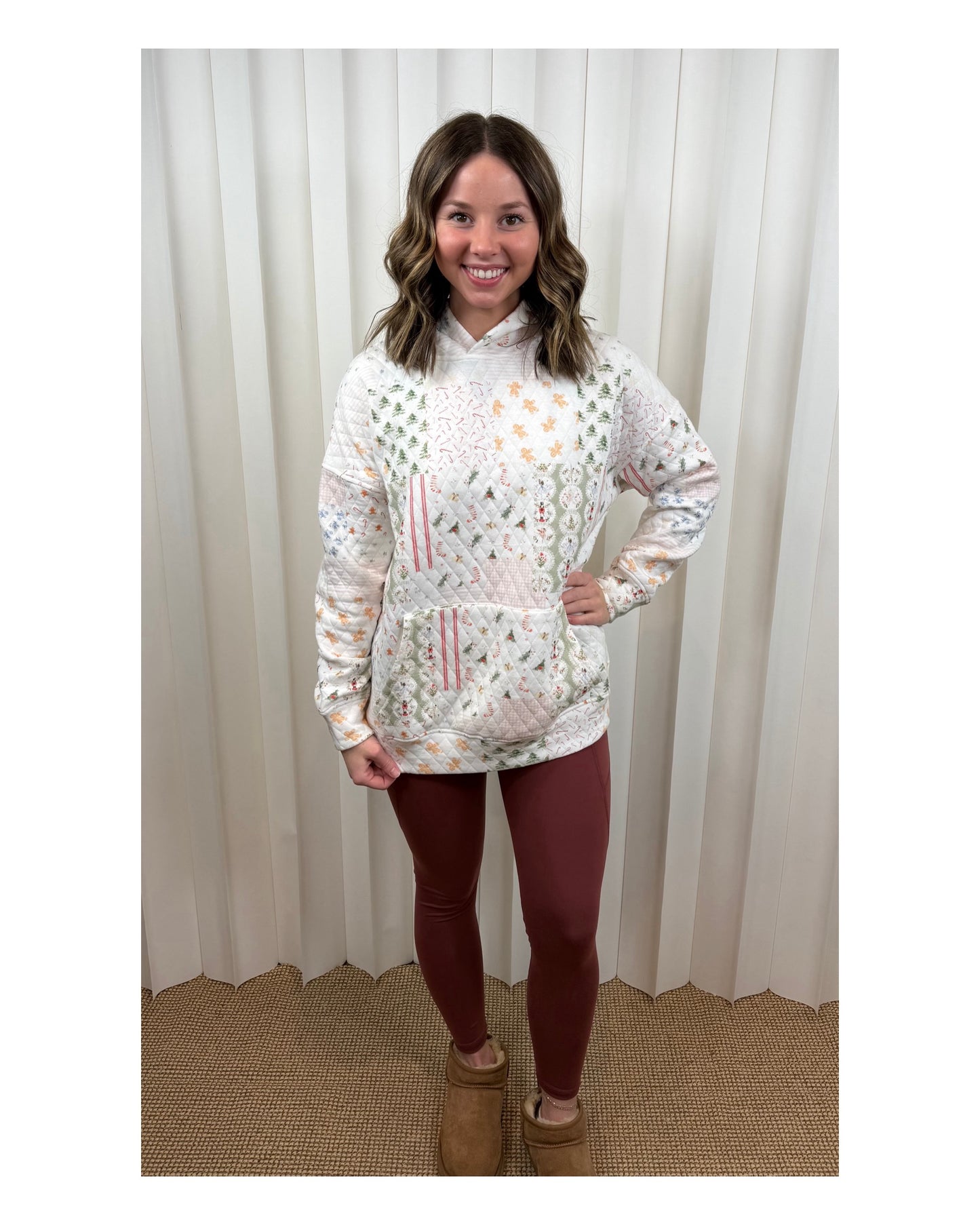 Sammi Christmas Quilted Sweatshirt