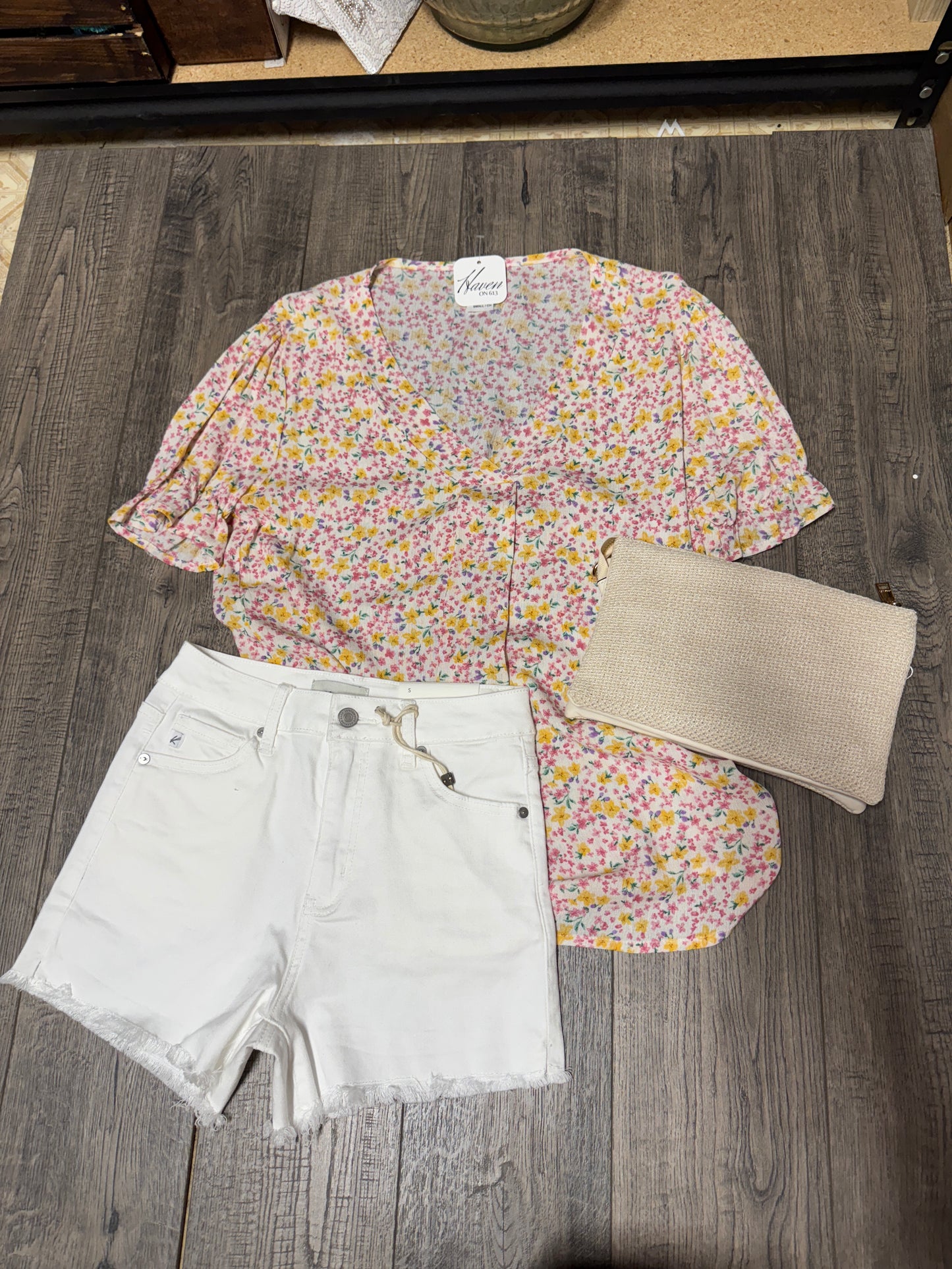 Kali Berry Pink Front Pocket Crop