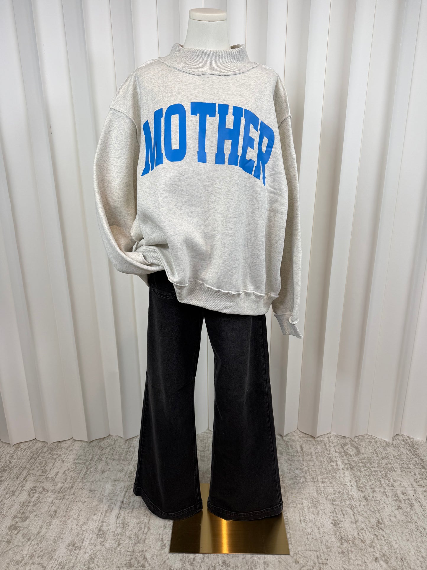 Mother/Cool Mom Reversible Mock Neck