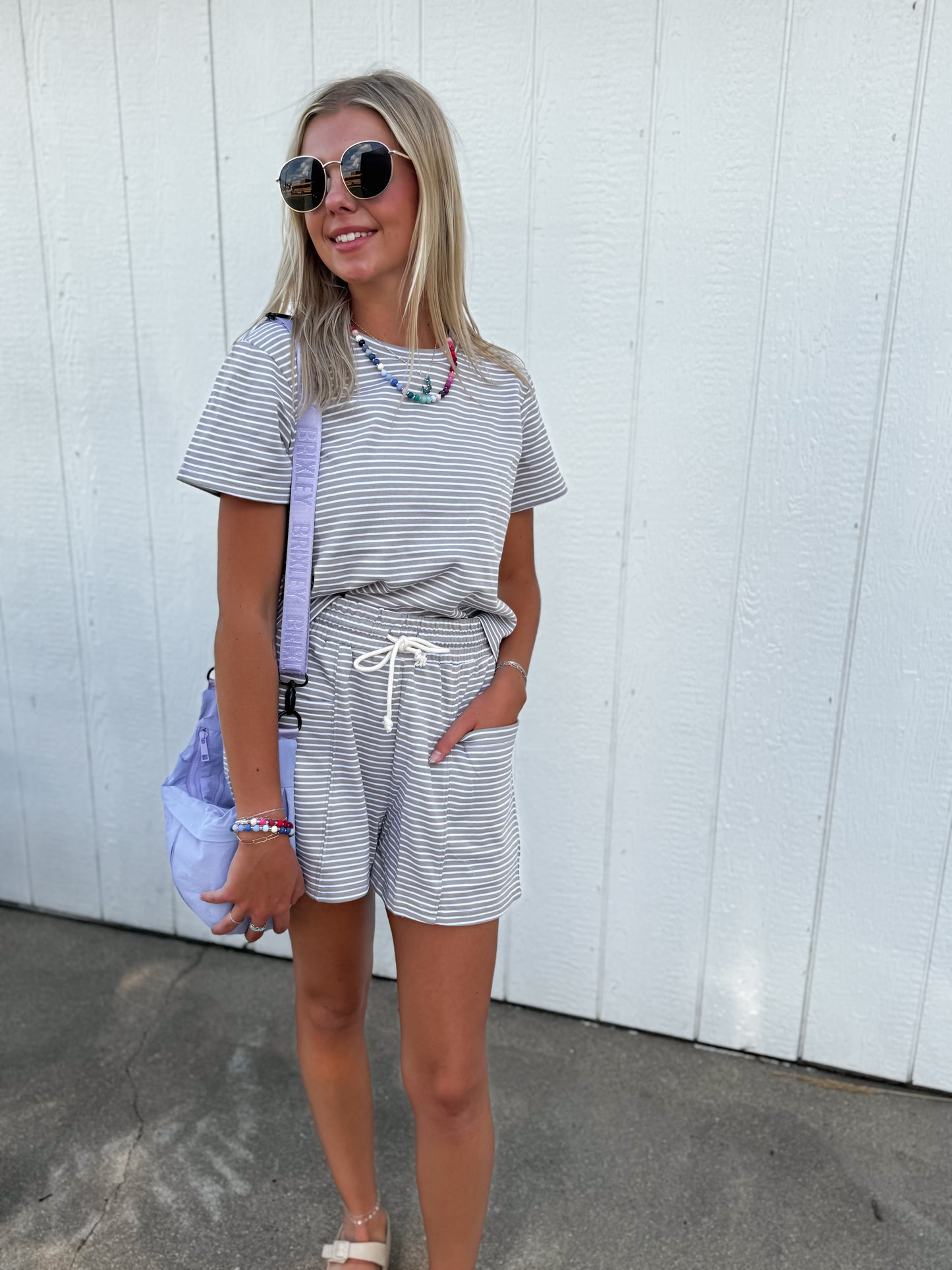 McCall Taupe Striped Set