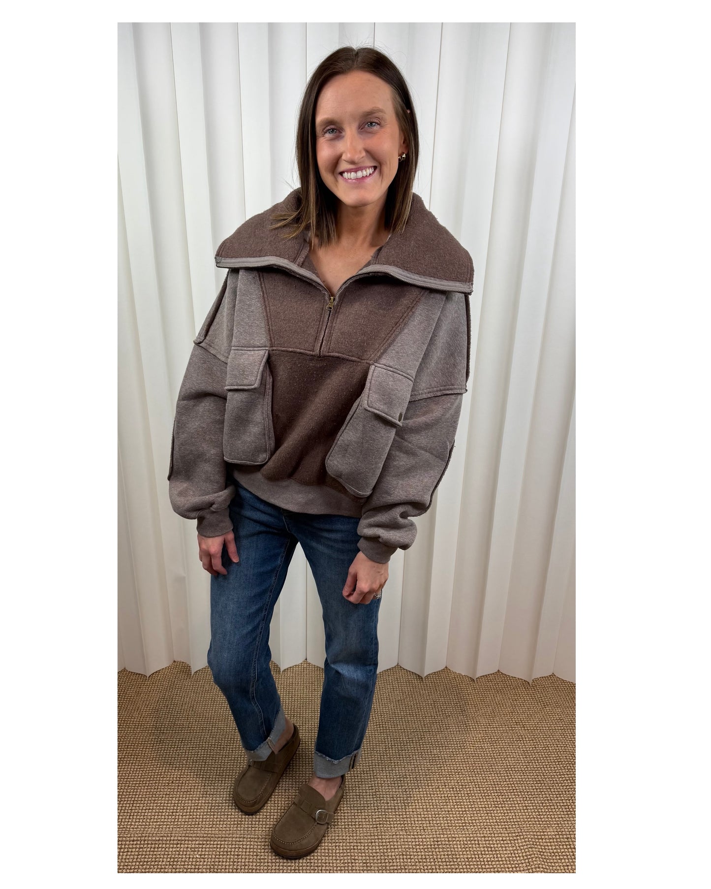 Summer Mocha Quarter Zip