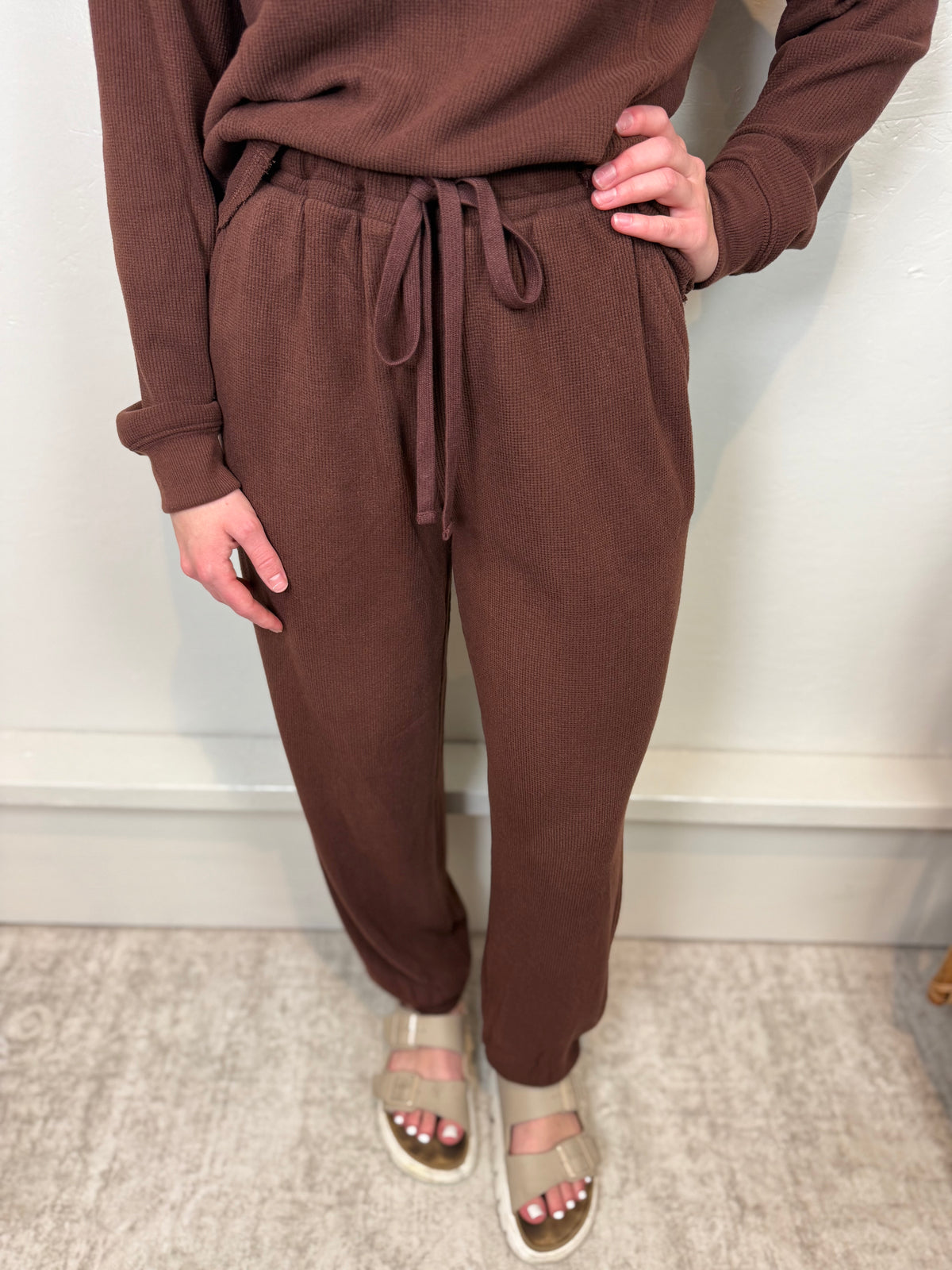 Jeana Mahogany Joggers