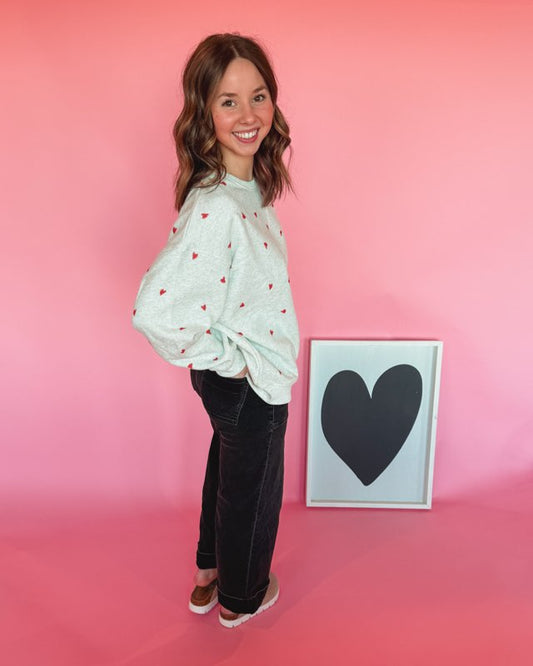 Harley Mini Heart Graphic Sweatshirt