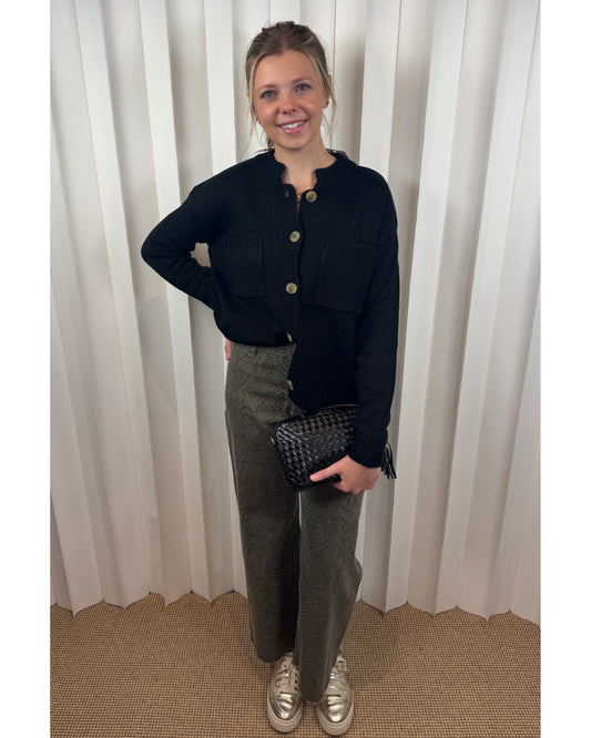 Betty Collared Button Down Sweater Cardigan