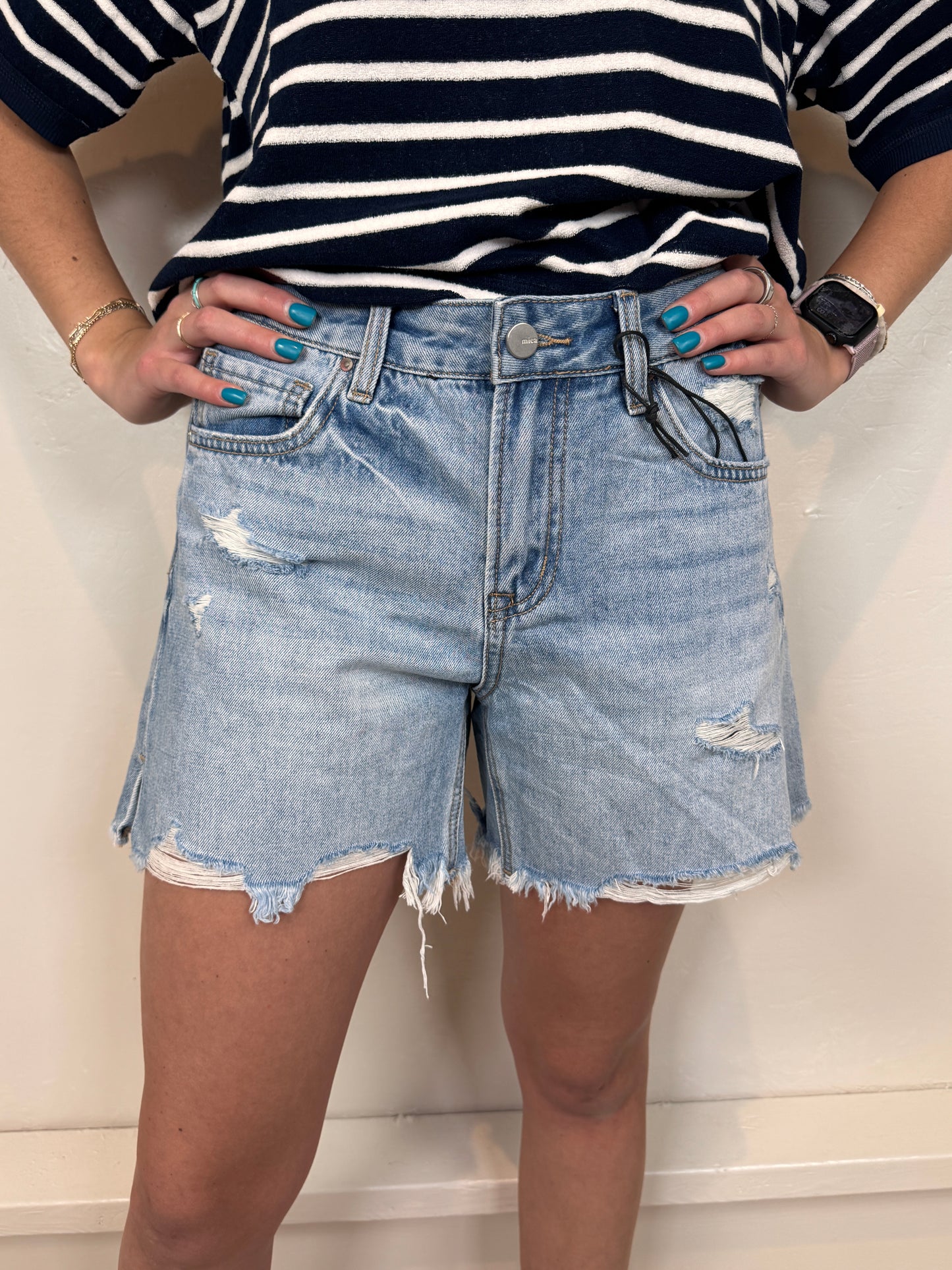 Marleigh Mid Length Denim Shorts