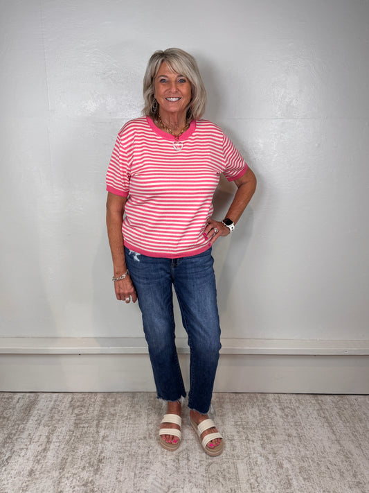 Sauley Striped Sweater Top