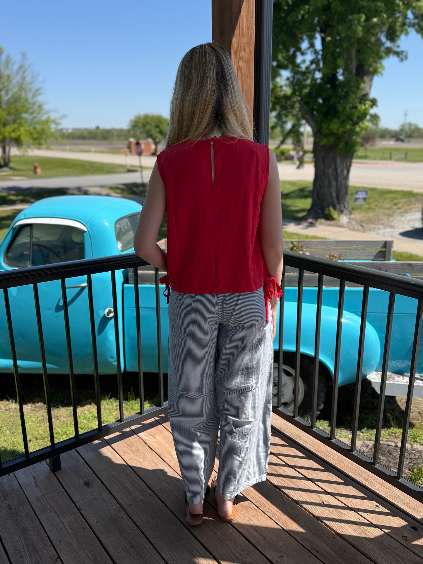 Kasey Striped Barrel Pants