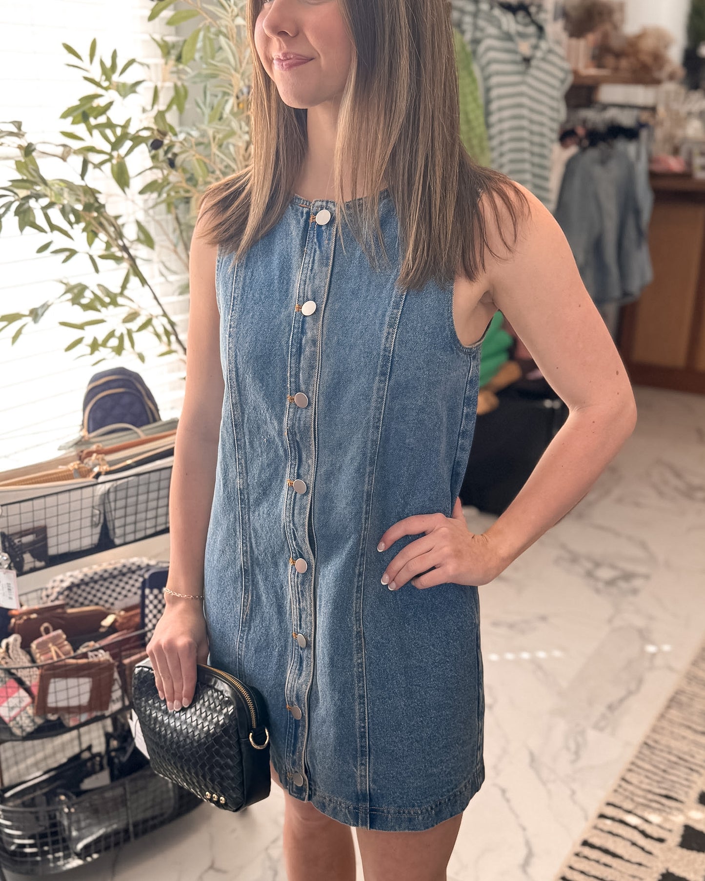 Kimberly Button Down Denim Dress