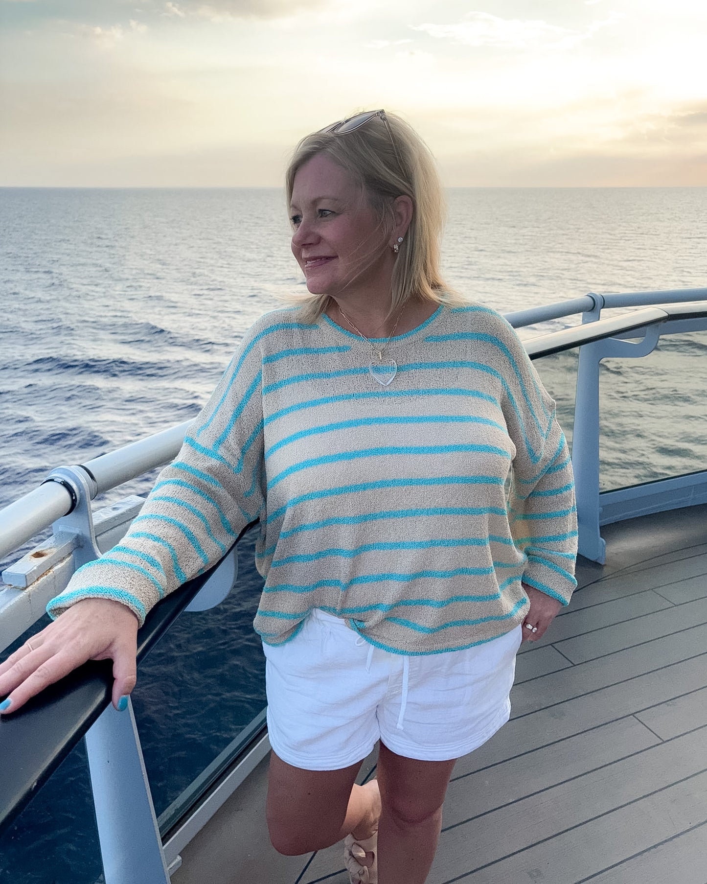 Elaine Striped Lightweight Sweater