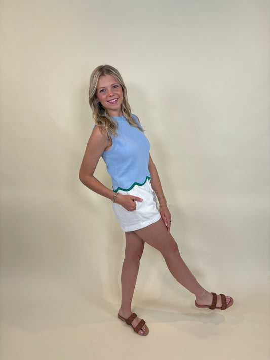 Adriana Scalloped Tank