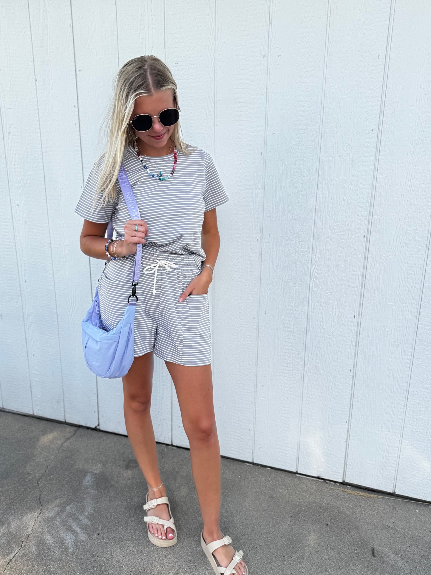 McCall Taupe Striped Set