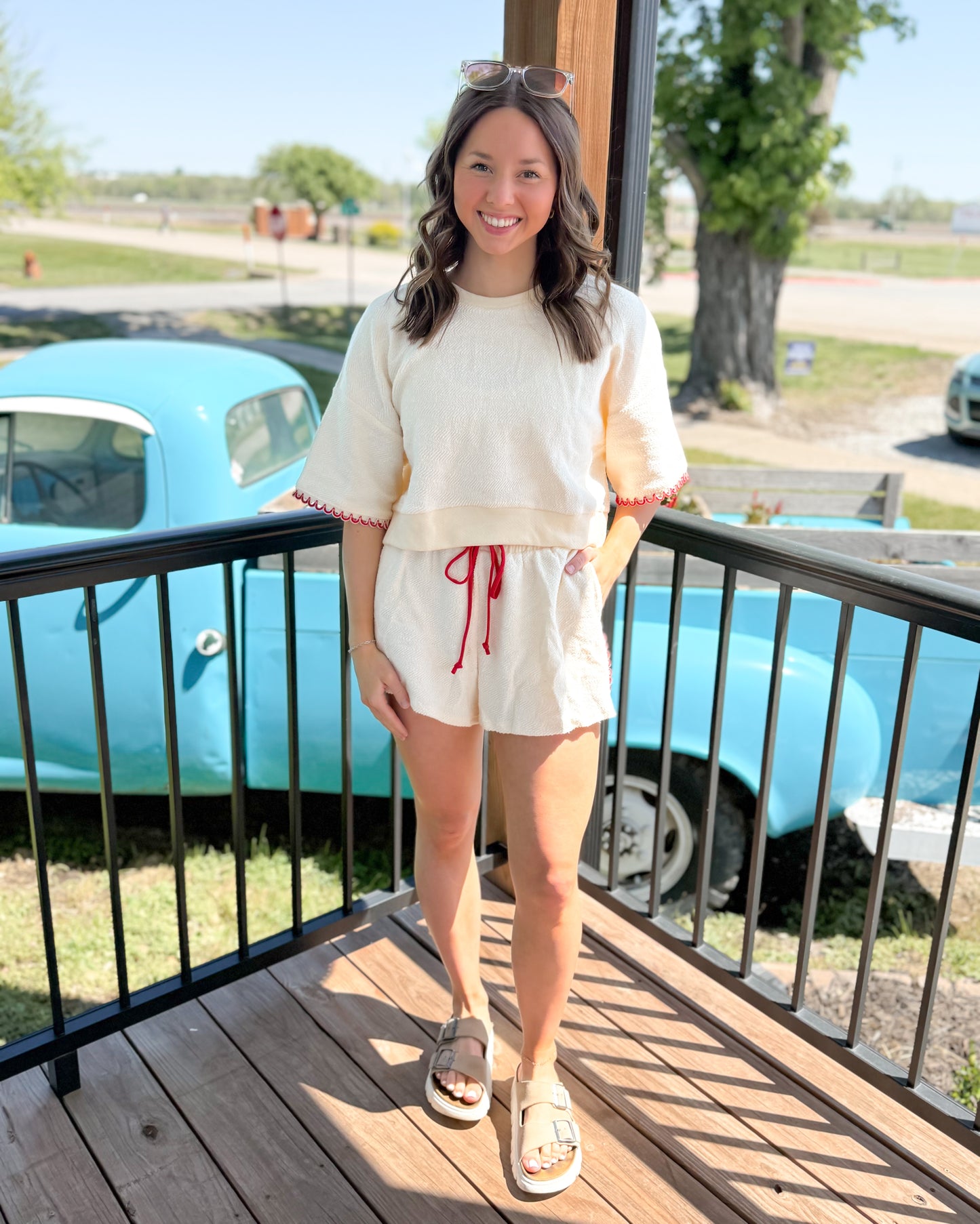 Korinne Crop Short Sleeve & Short Set