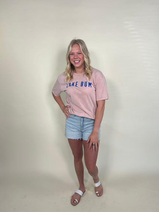 Navy Lake Bum Tee