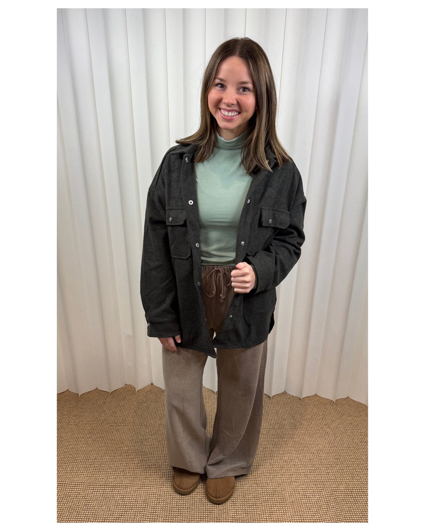 Nia Brushed Grey Jacket