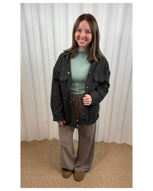 Nia Brushed Grey Jacket