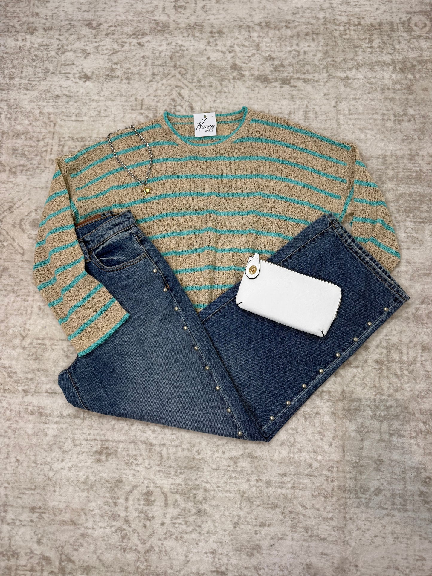Elaine Striped Lightweight Sweater