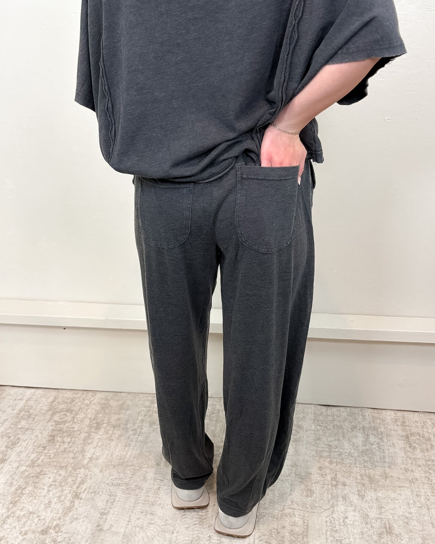 Clover Mineral Washed Barrel Pants