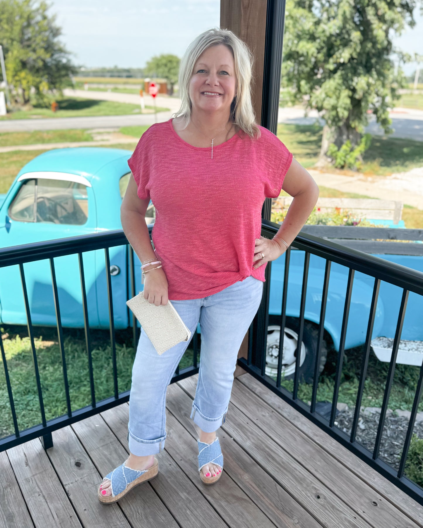 Tanya Knotted Short Sleeve Top