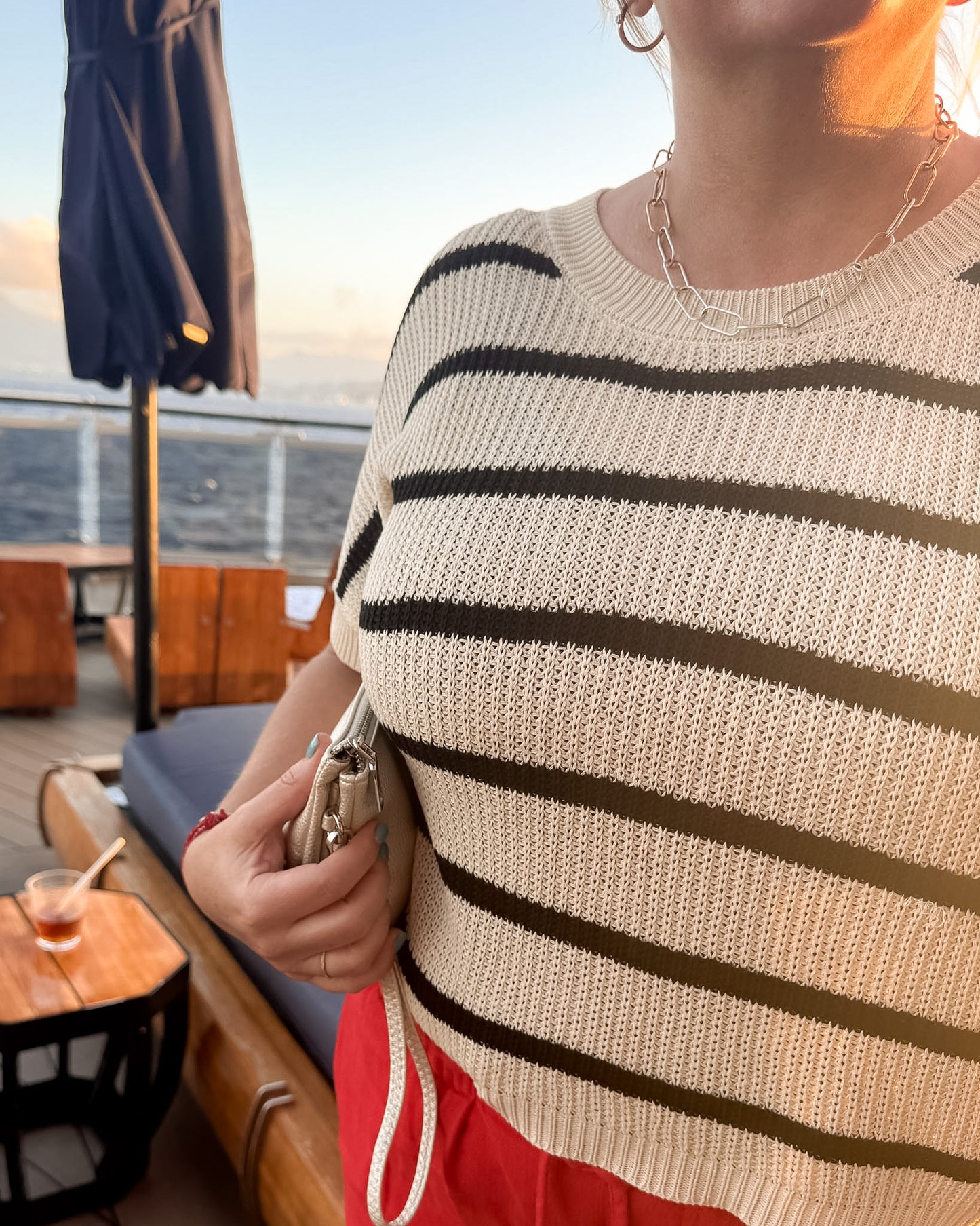 Dani Viscose Stripe Sweater