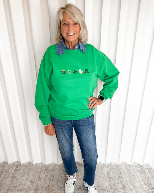 St. Patty's Embroidered Crew