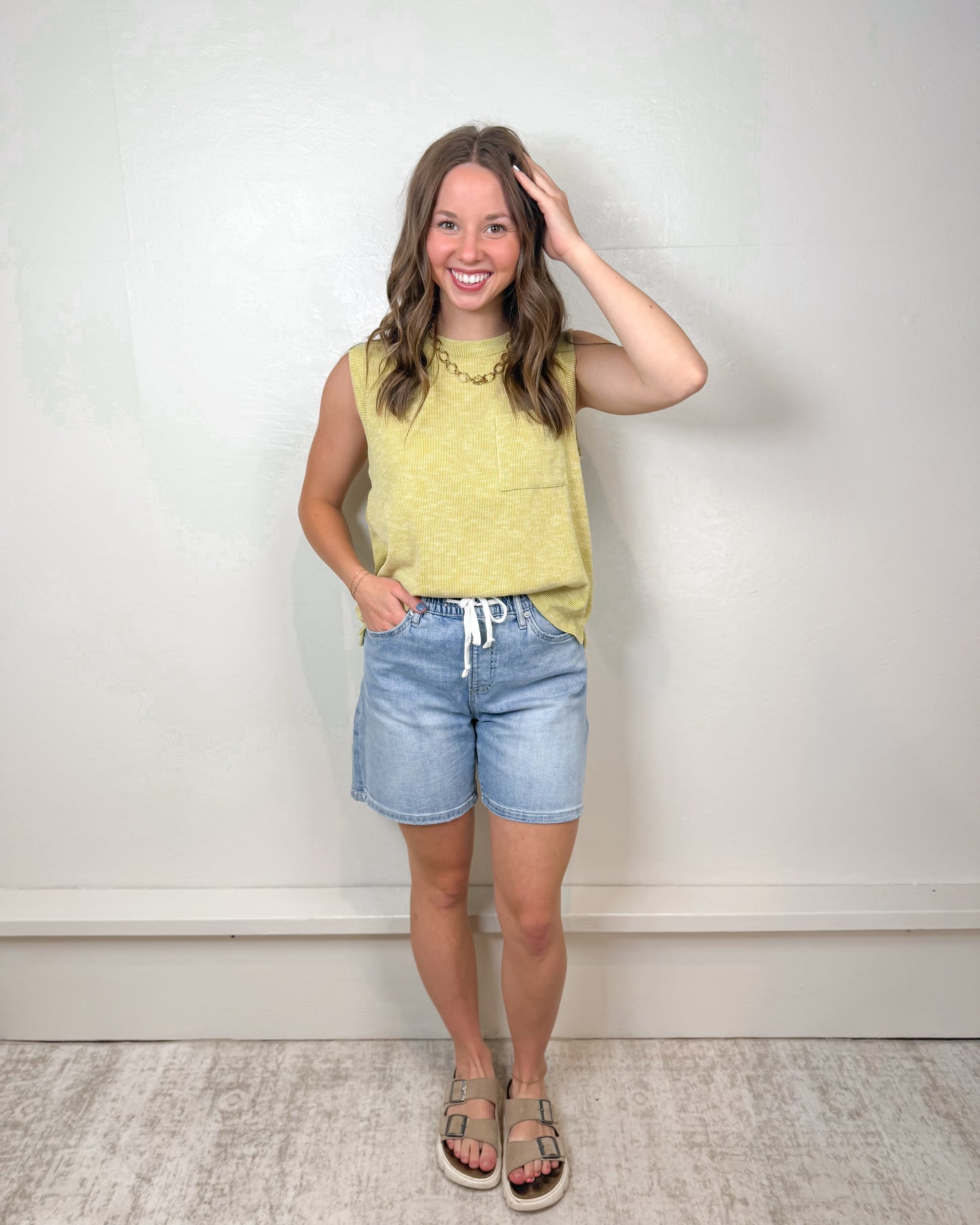 Gwen Chartreuse Tank