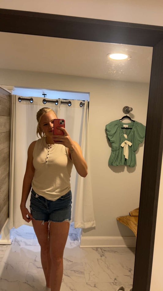 Luna Snap Button Top