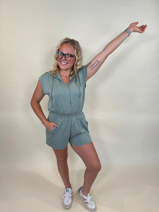 Nina Hooded Romper