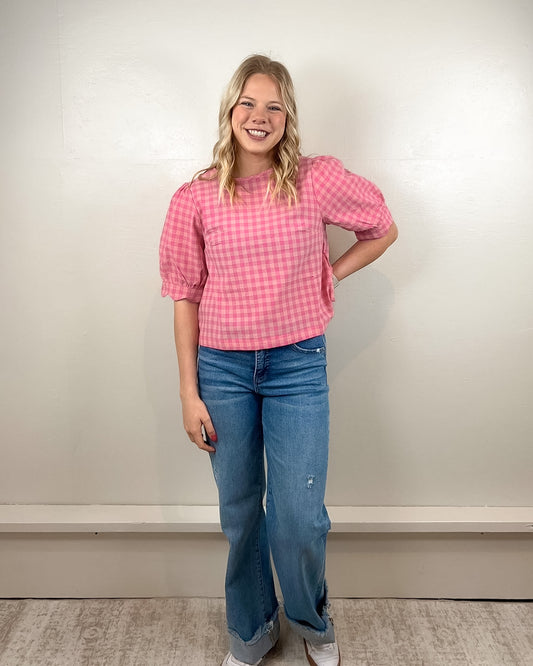 Rebecca Gingham Top