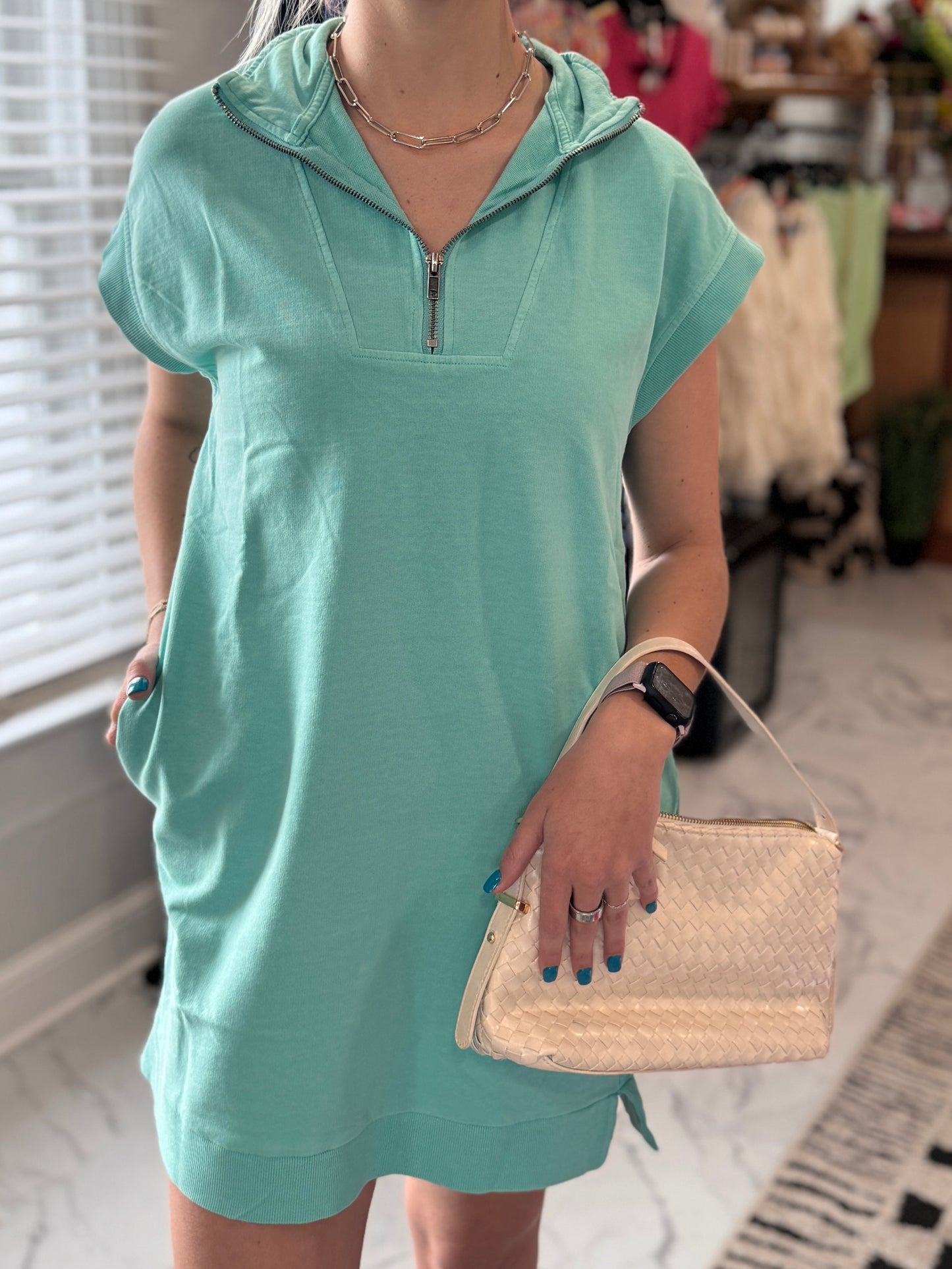 Kaylin Half Zip Dress